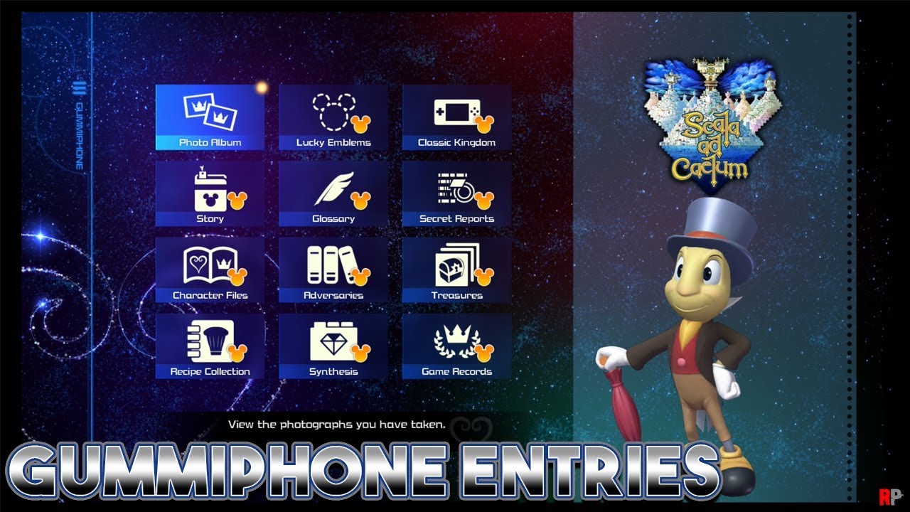 Kingdom Hearts 3 - All Gummiphone Entries