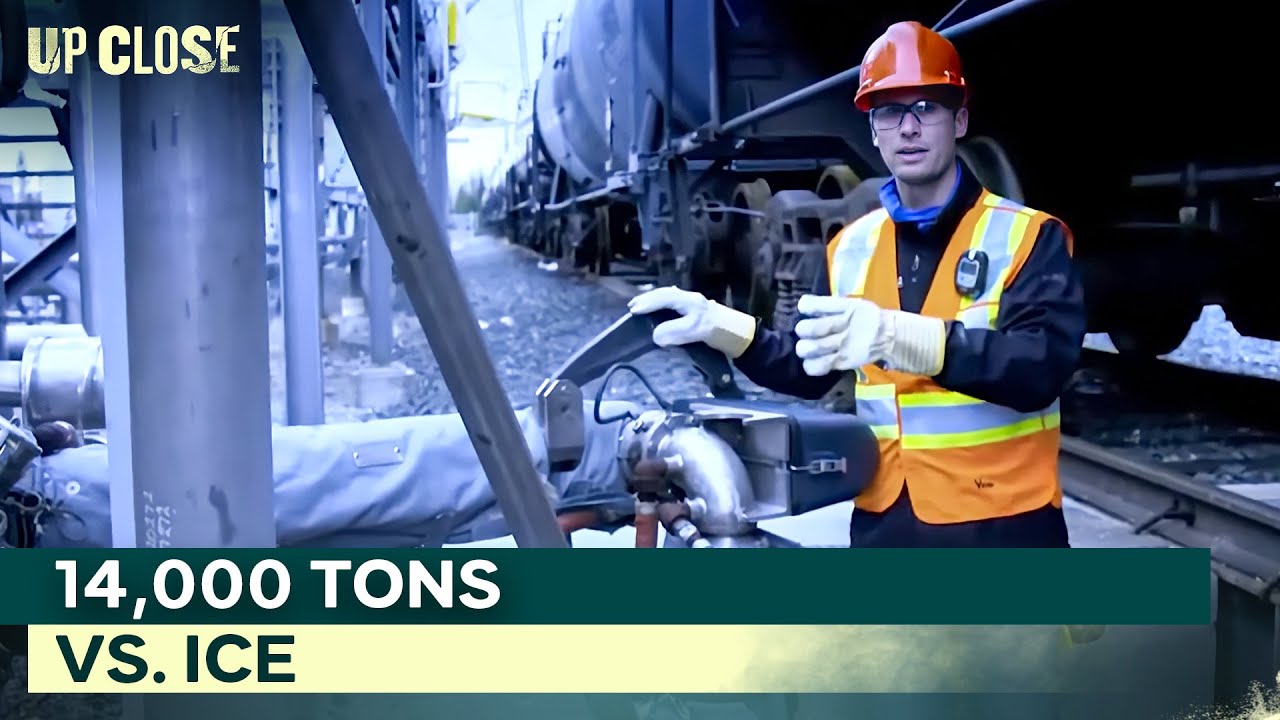 Hauling 14,000 Tons On Ice: Extreme Ice Railroad | Up Close