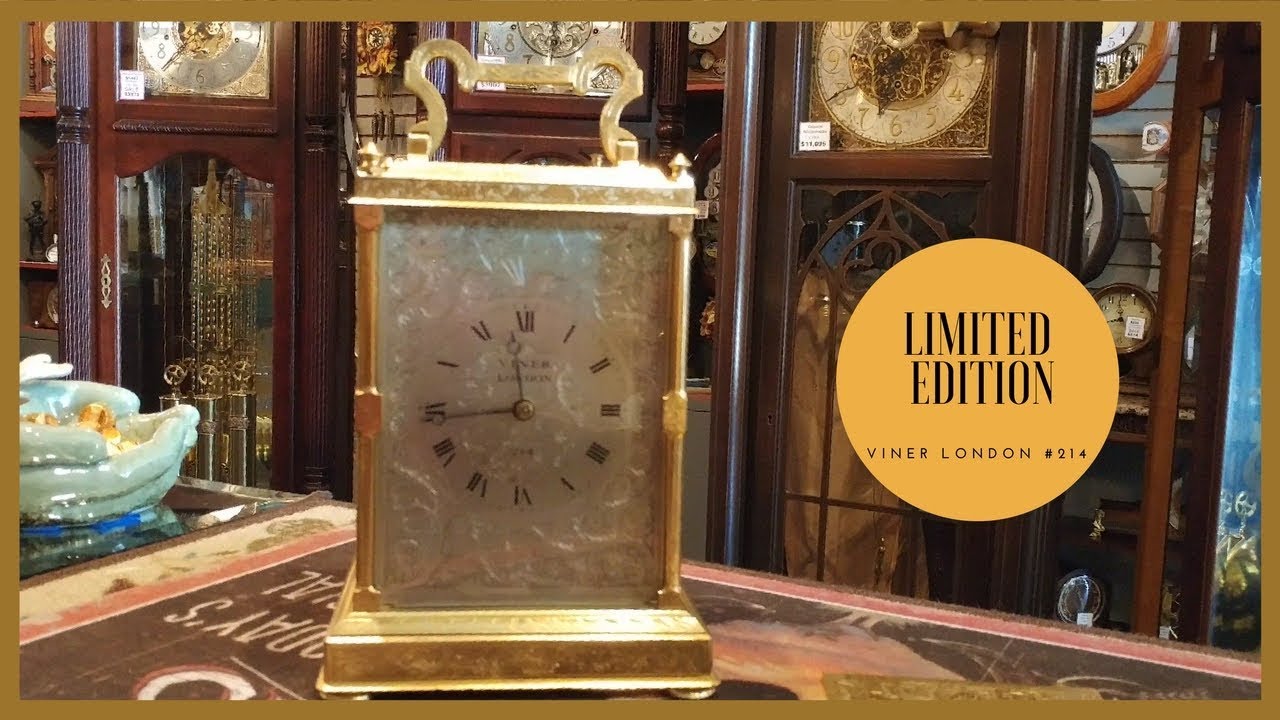 LIMITED EDITION BRACKET CLOCK by VINER LONDON c.1830