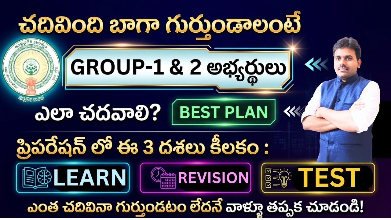 చదివింది గుర్తుండాలంటే Appsc Group-1&2 అభ్యర్థులు ఎలా చదవాలి | Appsc Groups | Svr academy Online
