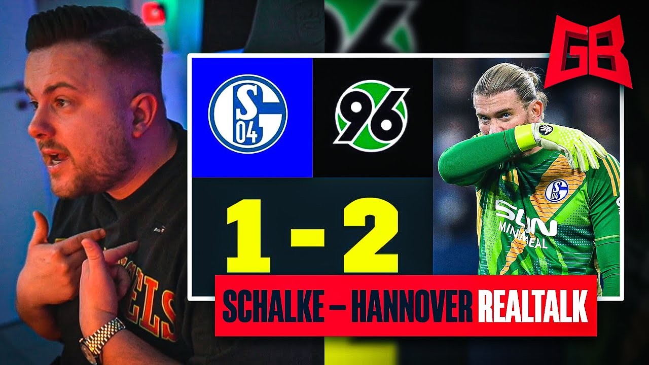 SIEG in 2 MINUTEN VERSPIELT..  🙄 GamerBrother REALTALK über SCHALKE - HANNOVER... 🫤
