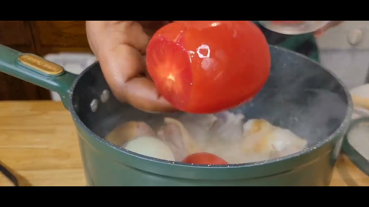 LET'S MAKE GHANA GREEN SOUP (EBUNABUNU) WITH FUFU