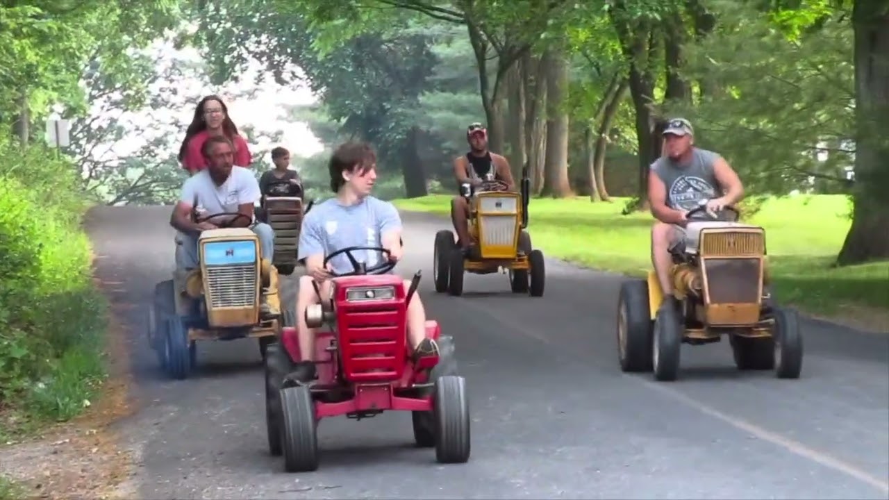 Inaugural garden tractor party-2023 Cub Cadet Case Ingersoll Sears Wheel Horse . Tug of war mud bogs