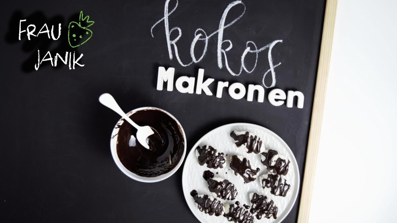 Kokosmakronen vegan - 3 Zutaten, ohne Eiweiß & ohne Haushaltszucker ...