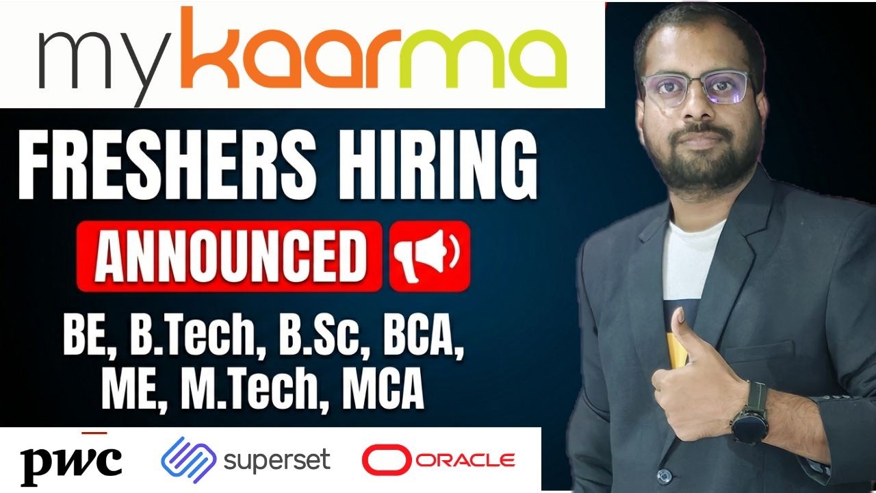 myKaarma New Recruitment Drive 10 LPA Salary | PWC Superset, Oracle, snowflake, nexdigm, webkul Jobs
