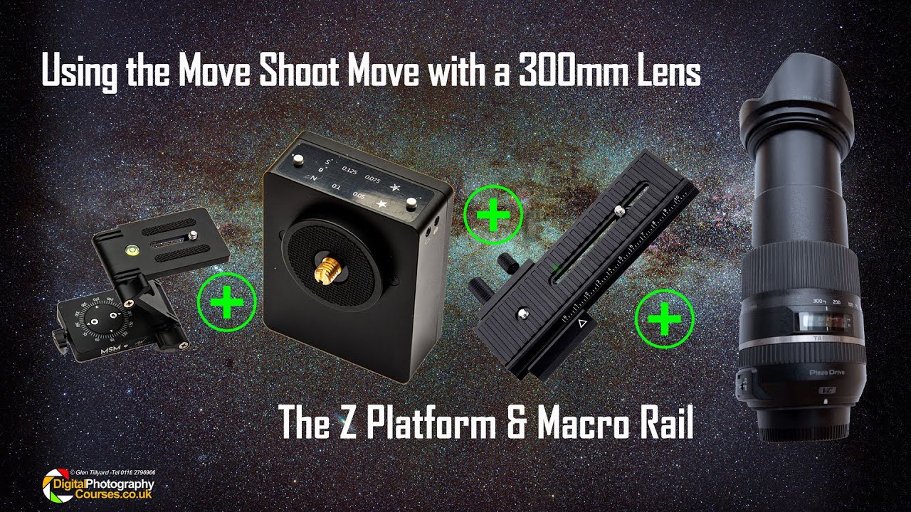 Using 300mm lenses with the Move Shoot Move, Z Platform and Macro Rail.