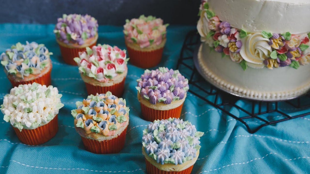 Russian Flowers Piping Tips To Decorate Cupcakes And Cakes