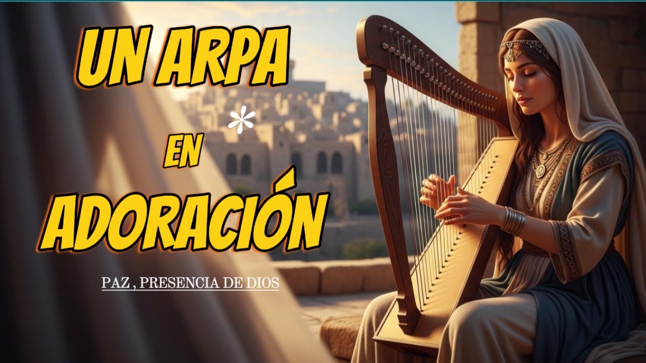 Un Arpa en Adoración | Arpa Hebrea Instrumental | Silencio, Paz y Presencia de Dios