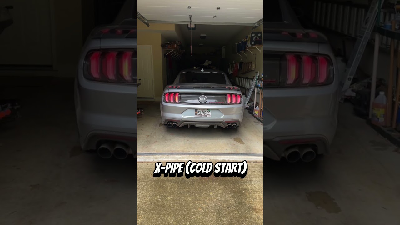 Mustang GT California Special X-Pipe vs X-Pipe + Roush Axle Back #mustang #exhaust  #gt #california