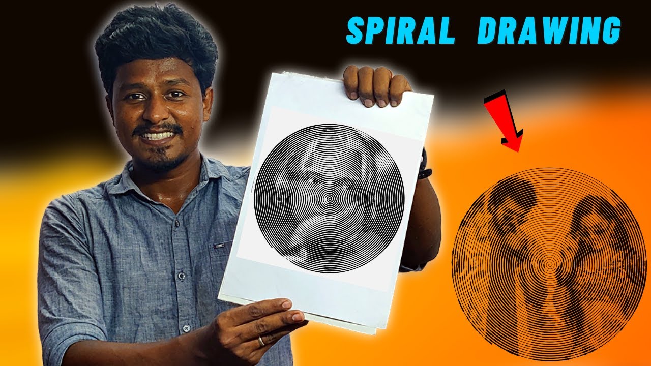 இனி நீங்களே இப்படி வரைந்து அசத்தலாம்!🔥 | Spiral Drawing at Home 🥰| Vijay Ideas