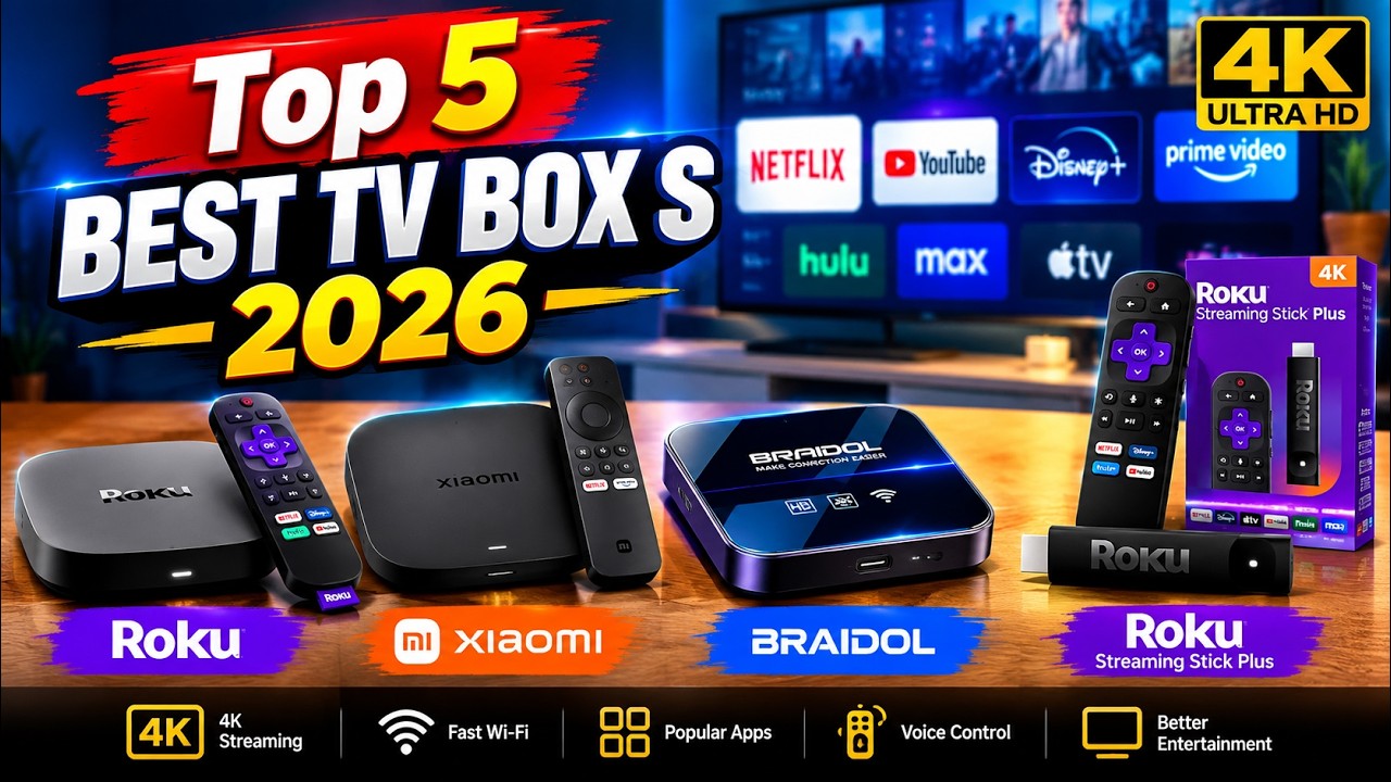 Roku Ultra, Xiaomi TV Box S 3rd Gen, onn. Android TV &mdash; 5 ЛУЧШИХ ТВ-приставок 4K 2026 года!