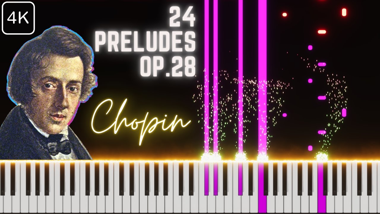CHOPIN 24 Preludes Op.28 - Piano Score in 4K