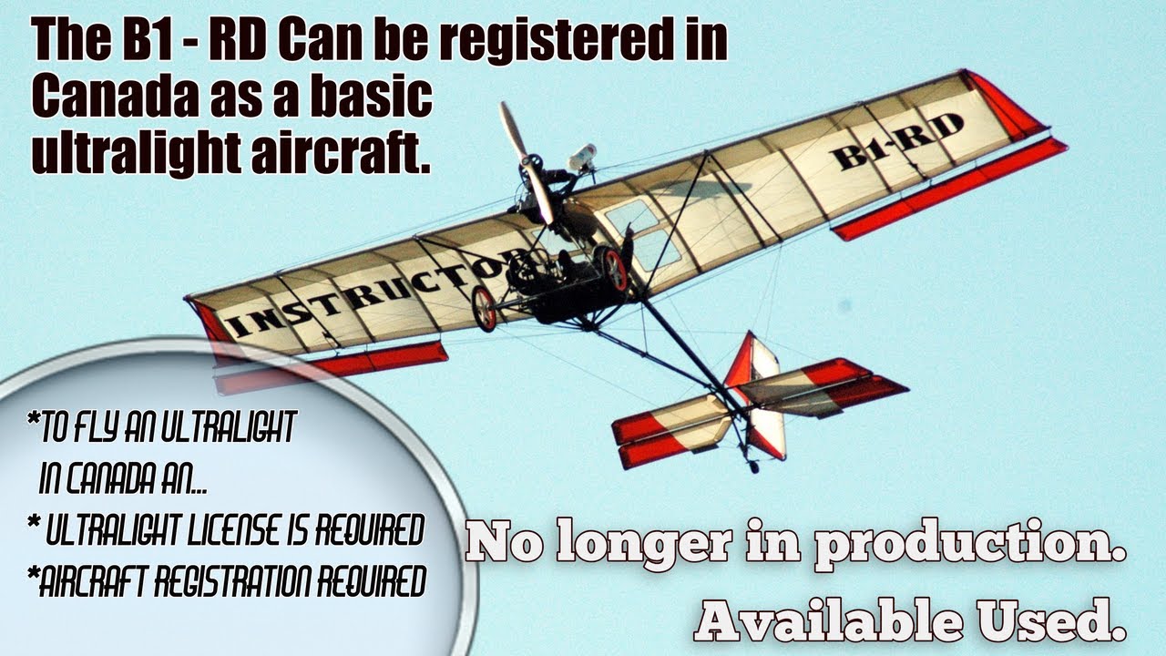 B1 RD, Canadian Single Seat Ultralight Aircraft