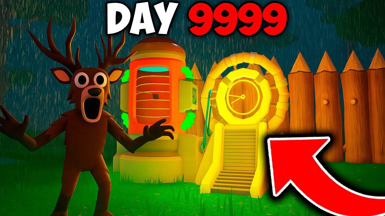 😱 ОМГ!!🔥 Я ВЫЖИЛ 10 000 ДНЕЙ И ВЫПОЛНИЛ СЕКРЕТНОЕ ЗАДАНИЕ В 99 НОЧЕЙ В ЛЕСУ ROBLOX