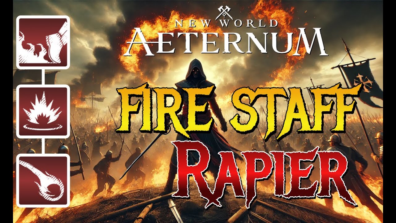 🎮 New World | PVP Highlights | Fire Staff & Rapier Build  ⚔️