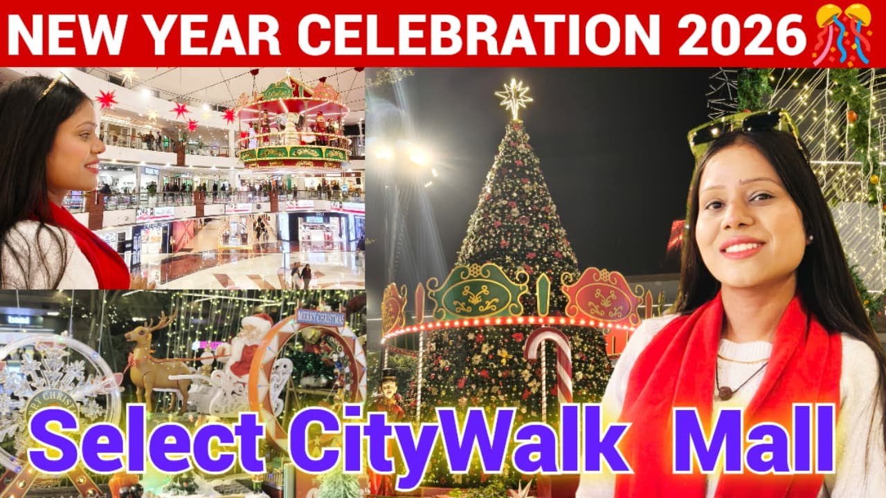 Select City Walk New Year Special Vlog 🥳 | Delhi’s Grand New Year Celebration