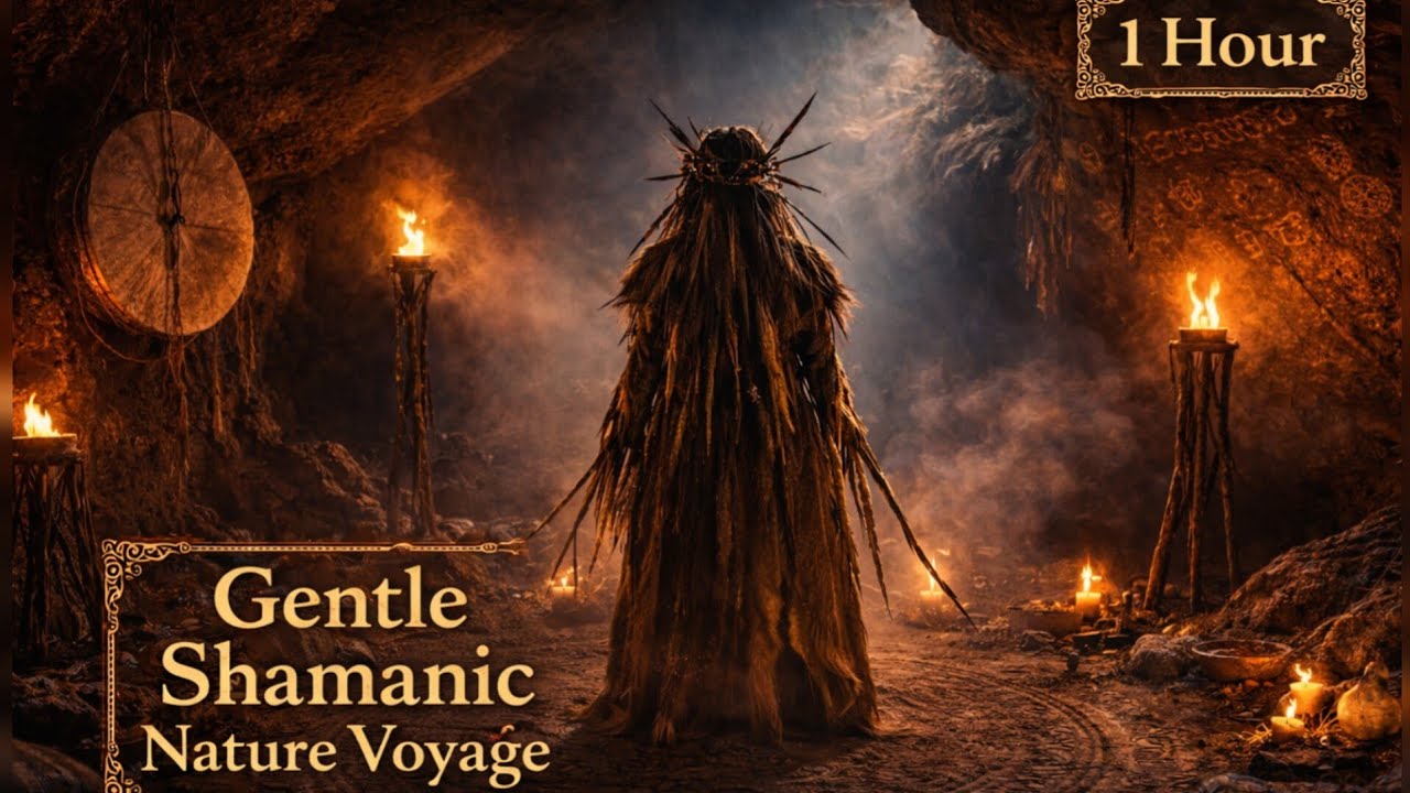 1Hour Gentle Shamanic Nature Voyage | Flute, Ethereal Chants & Healing Sounds 🪶🔥
