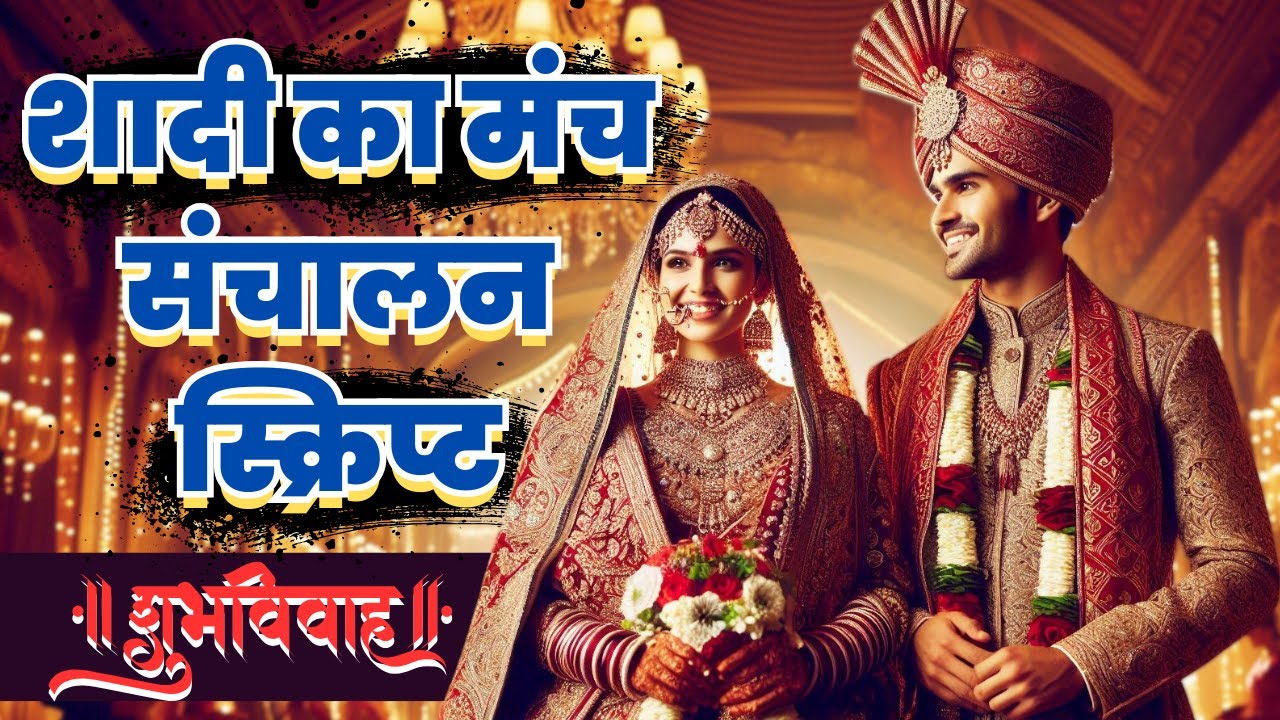 शादी का मंच संचालन स्क्रिप्ट 💖| Marriage Function Script 🌹 Best Wedding Anchoring Script