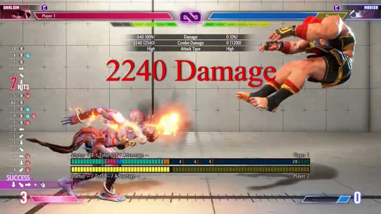 All Of Dhalsims OD Flame Mixups And Setups