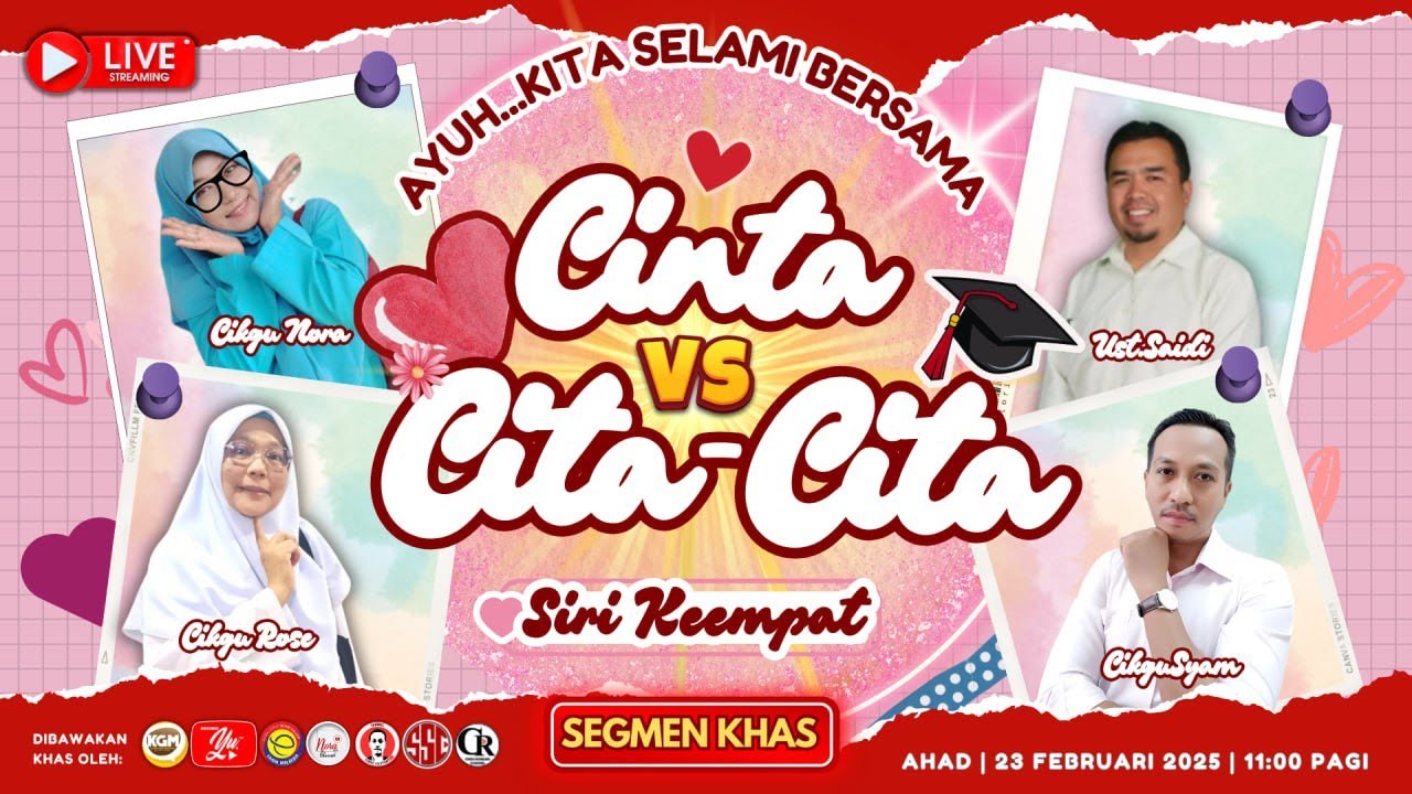 🔴 [LIVE] INFINITY HEART - CINTA VS CITA-CITA: CINTA & CITA-CITA ORANG TERKENAL #04 #AKADEMIYOUTUBER