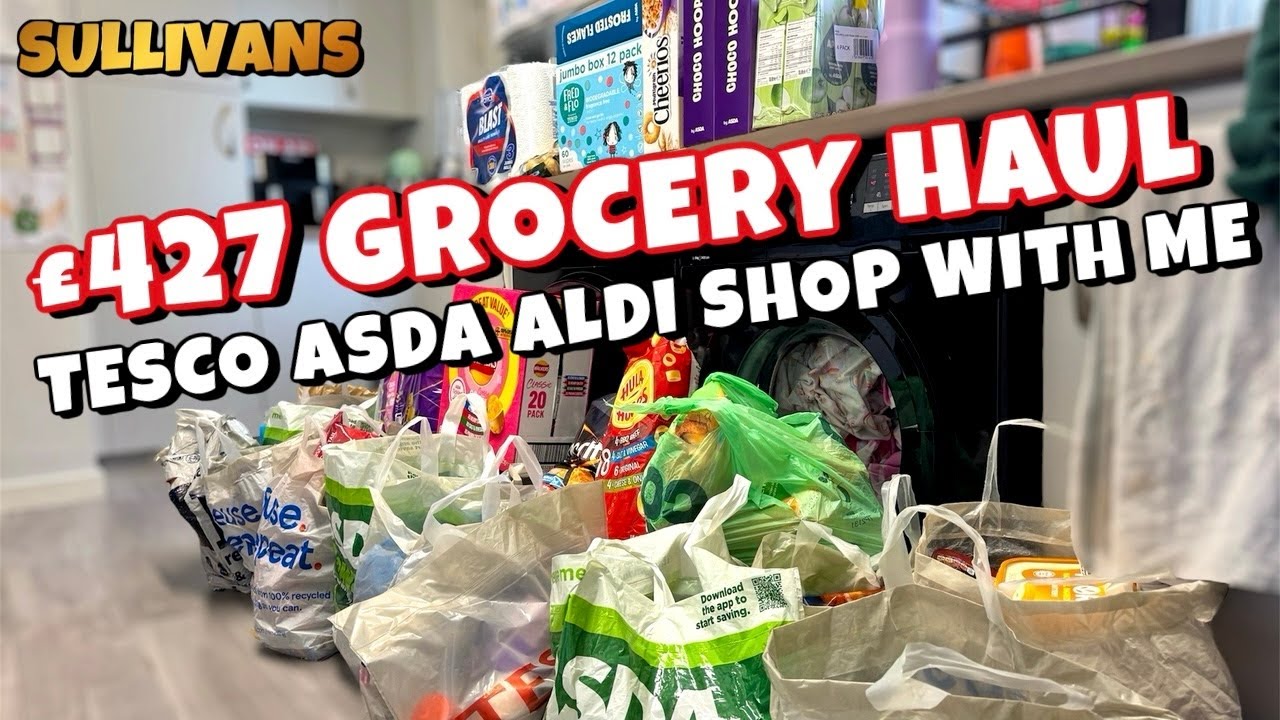 ** Потратьте 427 фунтов стерлингов в 3 СУПЕРМАРКЕТАХ ВЕЛИКОБРИТАНИИ! ** | TESCO ALDI ASDA Продукт...