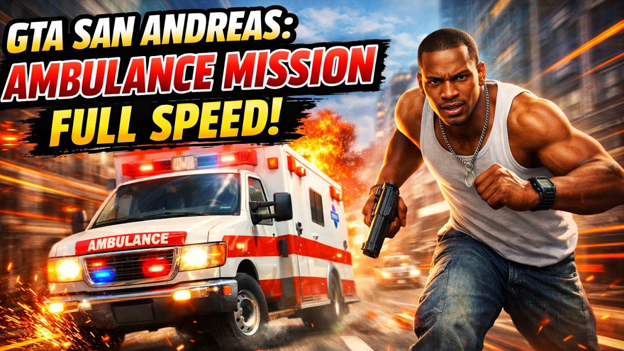 GTA San Andreas Ambulance Mission 🚑 | Full Speed Rescue Challenge 🔥