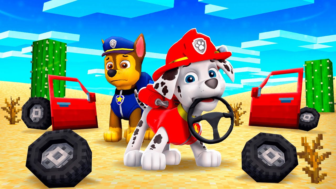 PAW PATROL TIENE UN VIAJE POLVORIENTO EN MINECRAFT 😱