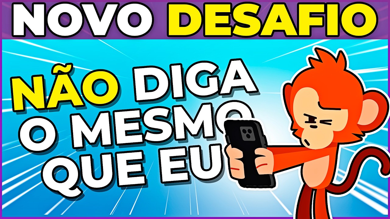 ((NOVO)) 🤐 NÃO DIGA O MESMO QUE EU | Se disser o meso que eu, perde! | #quiz #macaquiz