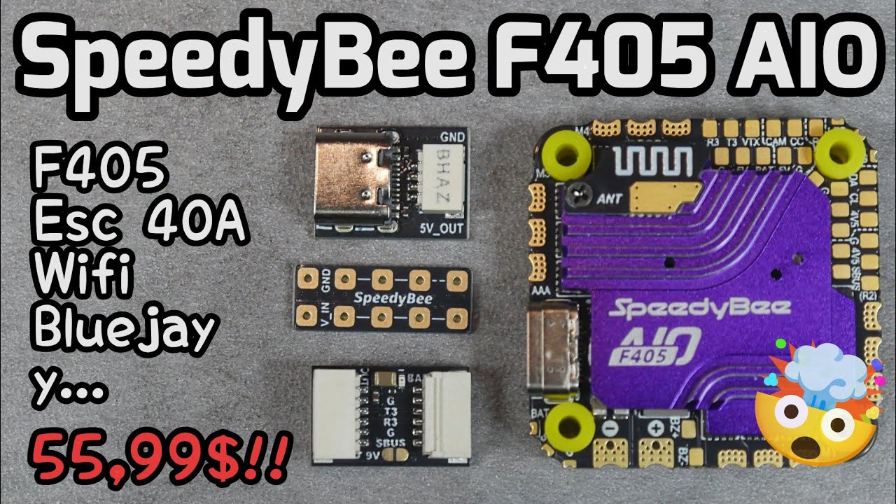 UNA AIO (FC + ESC) QUE SE VA A VENDER COMO CHURROS: SPEEDYBEE F405 AIO