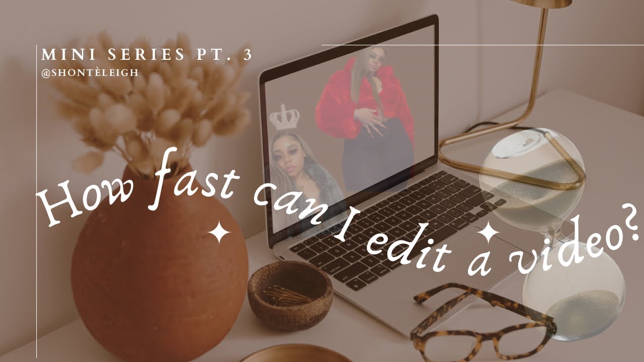 Mini vlog series pt. 3- How I edit my YouTube videos/ how fast can I edit?