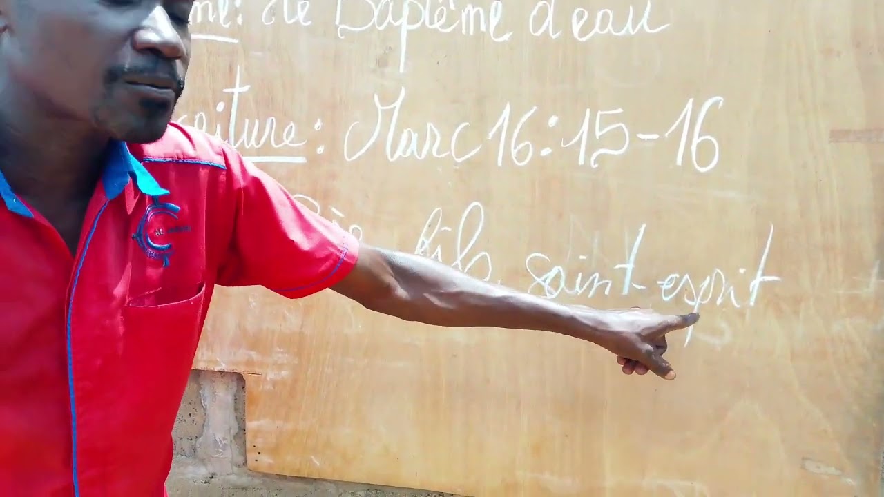 LE Baptême D'eau. Partie 2. evangeliste reche tsiba contact+242-06-828-06-69.