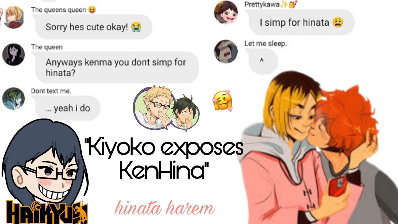 haikyuu texts: Kiyoko and Yachi exposes KenHina's tiktok • Hinata x Kenma | Hinata harem