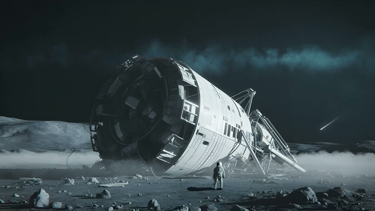 Echoes on the Lunar Surface - Dark Ambient Sci-Fi Mix