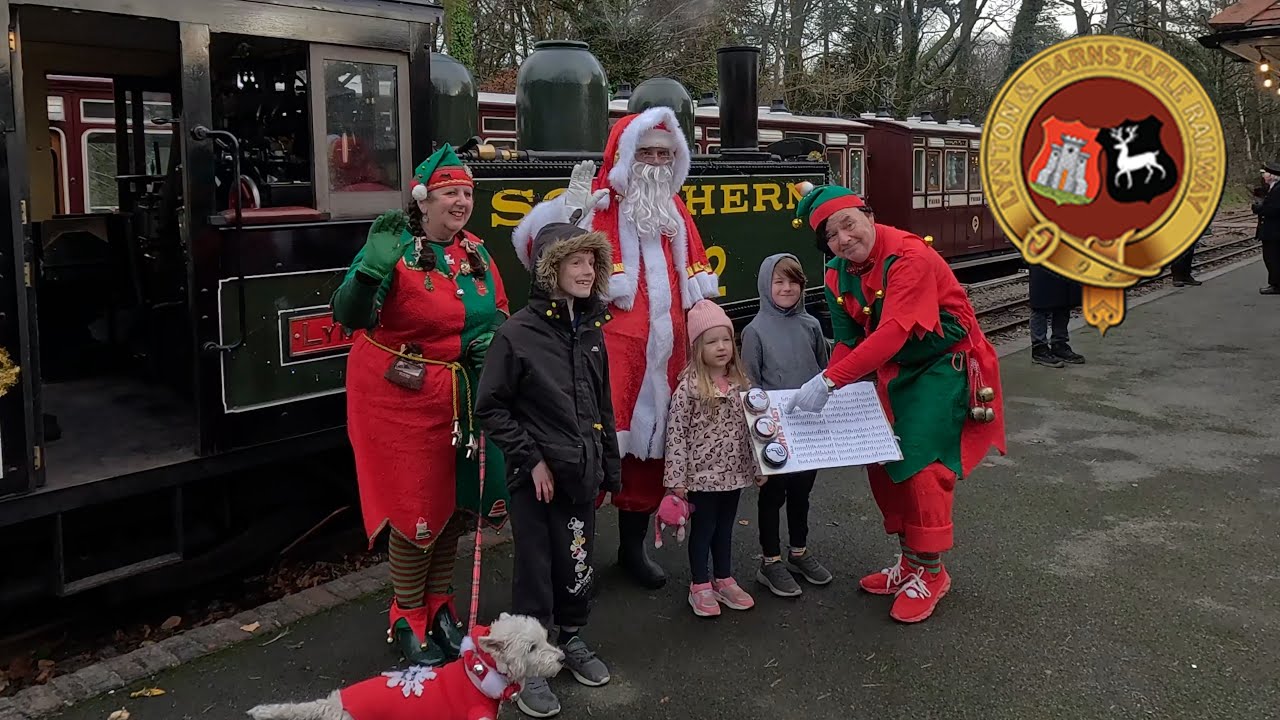 Woody Bay Station Santa Christmas Special - Lynton and Barnstaple Railway
