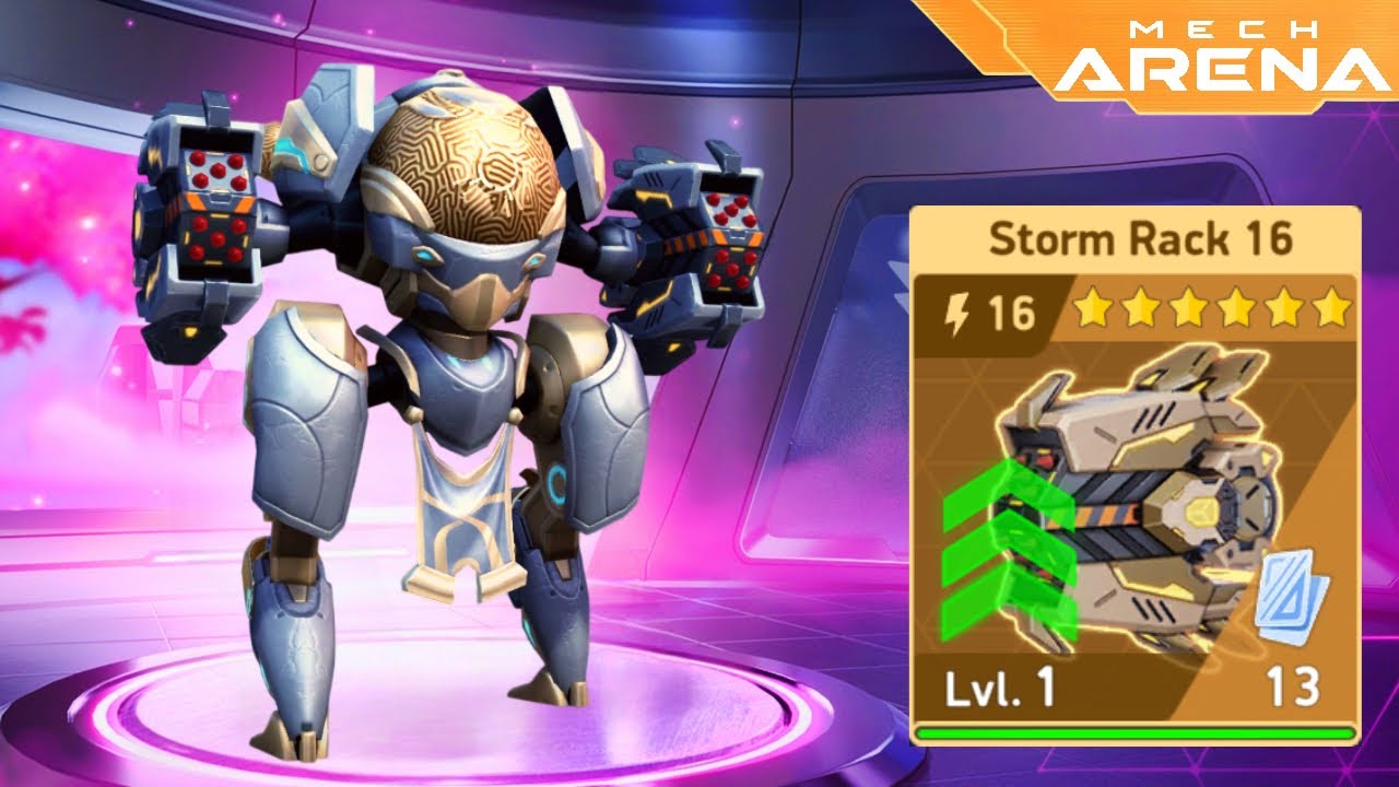 Solis with Storm Rack 16 on 🔥 | Hanger Request | Mech Arena