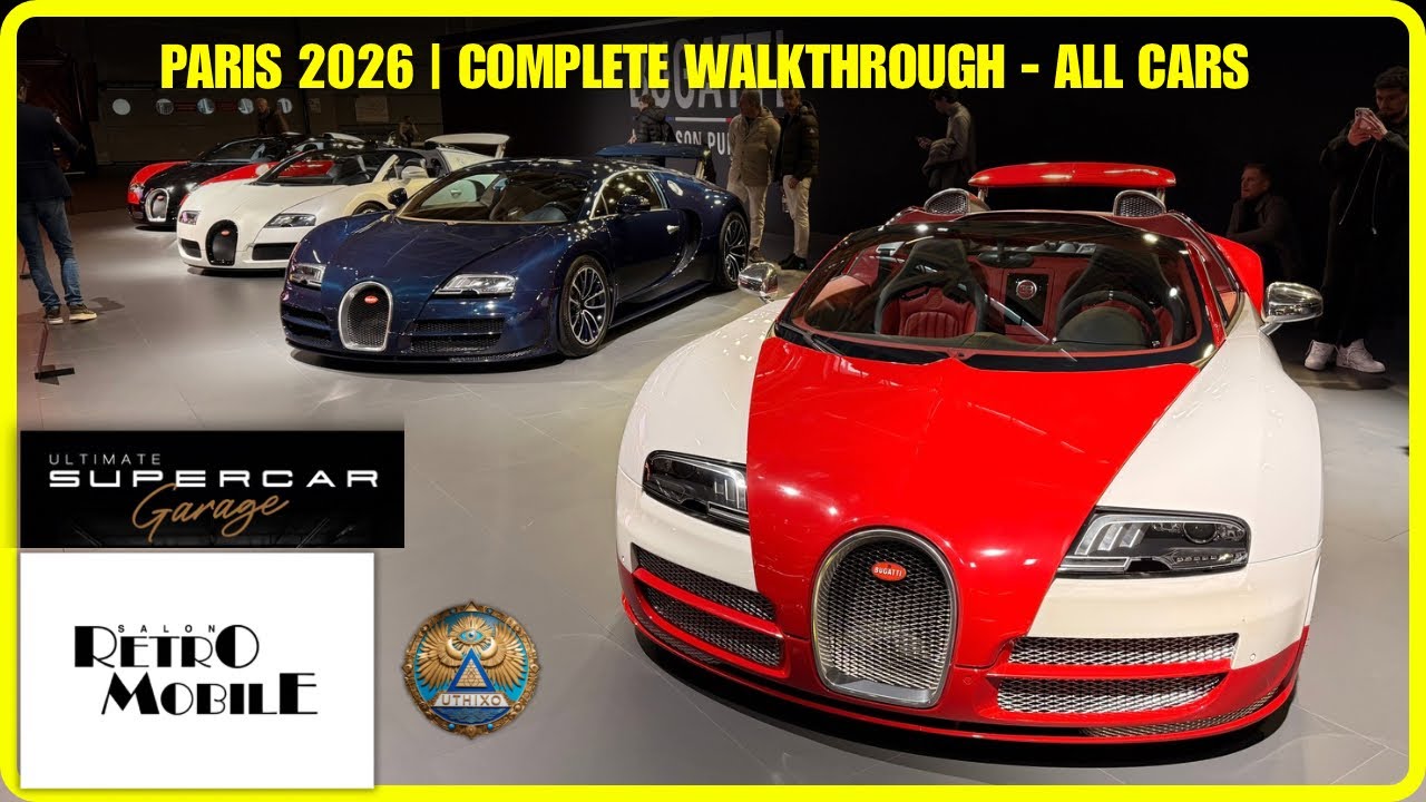 2026 Retromobile Paris ULTIMATE SUPERCAR GARAGE - complete walktrough BUGATTI PAGANI FERRARI LAMBO