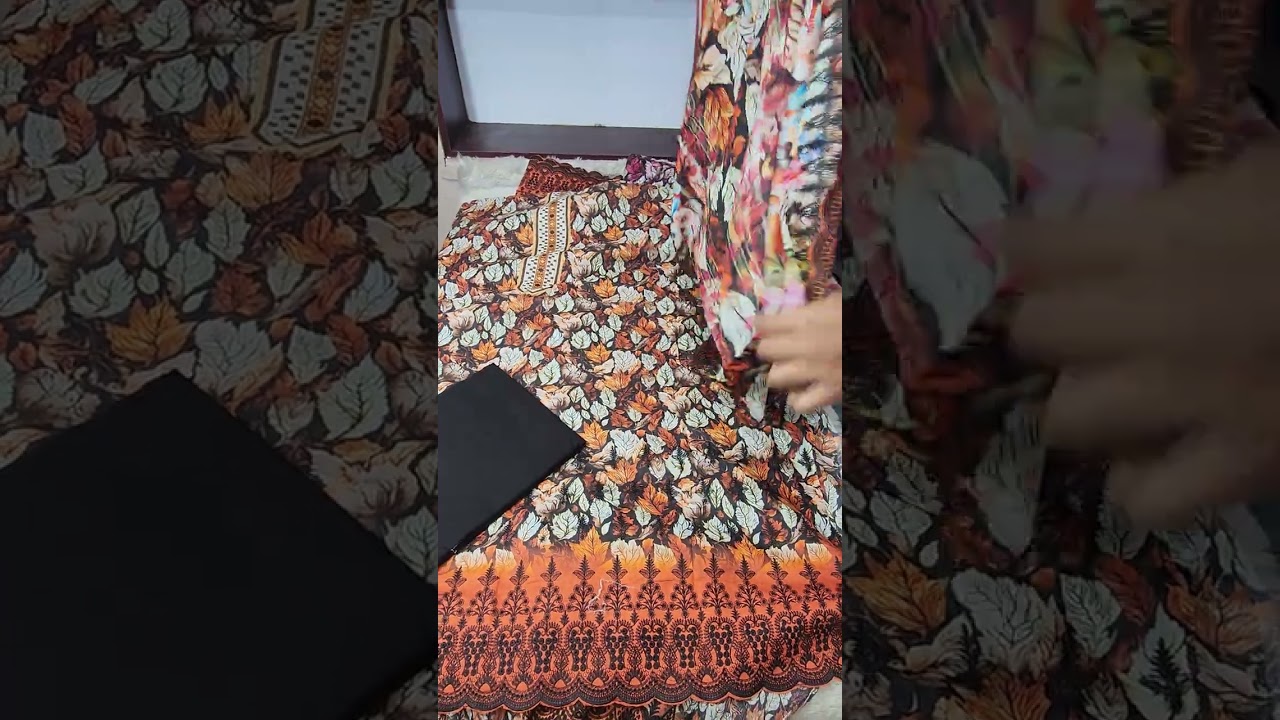 ঈদ স্পেশাল গিফট আইটেম পাকিস্তানি (ইন্সপায়ার) ক্যাটালগে কটন থ্রি পিস মাত্র ১২৫০ টাকা