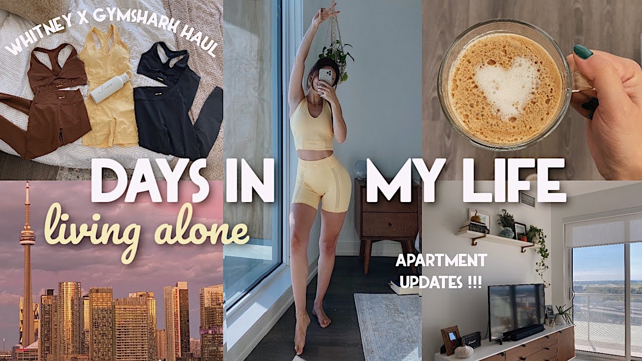 APARTMENT UPDATES 🌆 + Whitney Simmons x Gymshark haul | LIVING ALONE VLOG