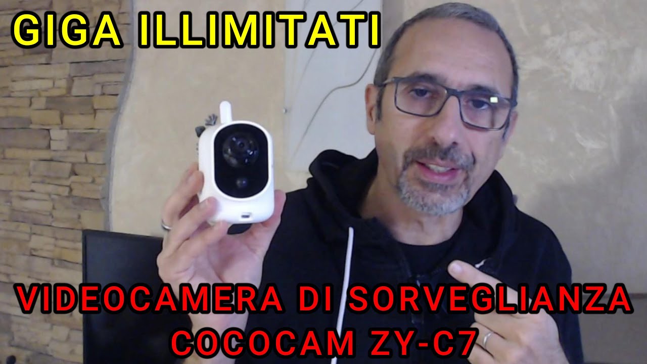Giga Illimitati a €7,99/mese per questa Videocamera di Sorveglianza 4G senza filo by Cococam ZY-C7