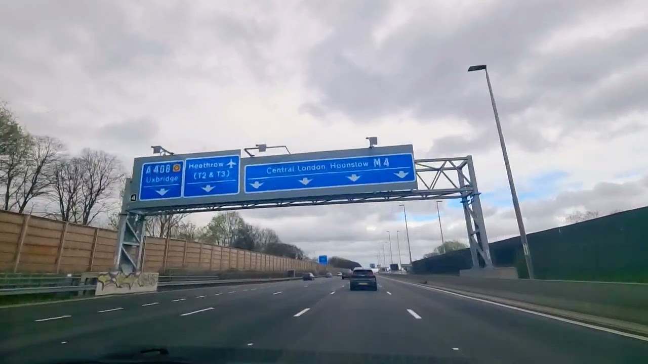 Slough to London Central drive dashcam