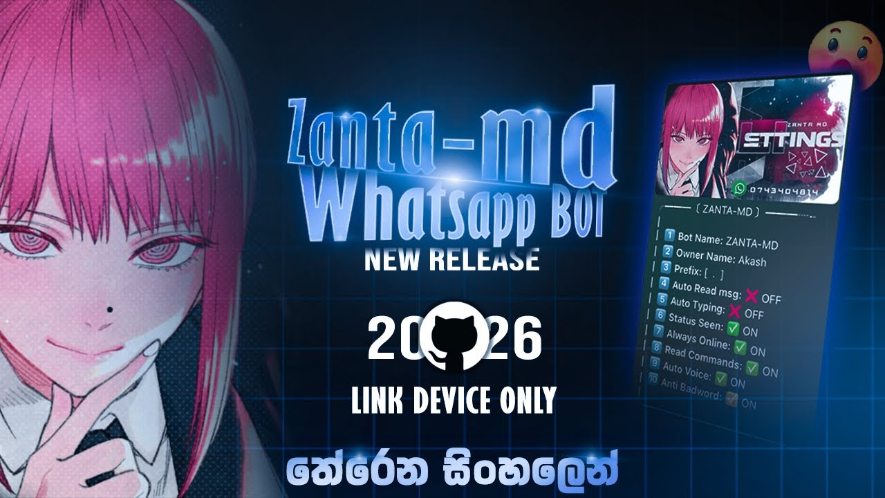 Zanta-mini Whatsapp bot | 2026 New release | Sinhala
