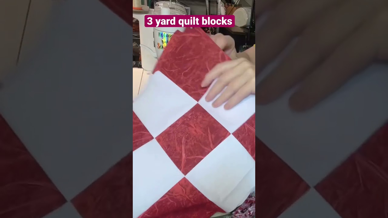 Sewing Christmas Quilt Blocks for 3 yard Quilt