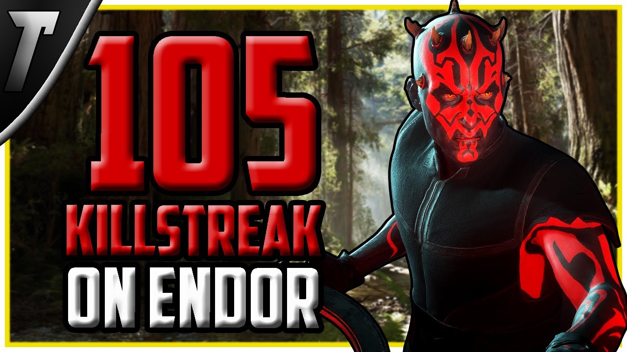 Star Wars Battlefront 2 Old Master Darth Maul 105 Killstreak (Endor)