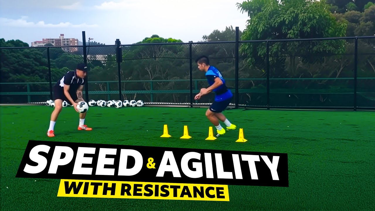 SPEED & AGILITY with resistance using SKLZ recoil 360 - Joner Football