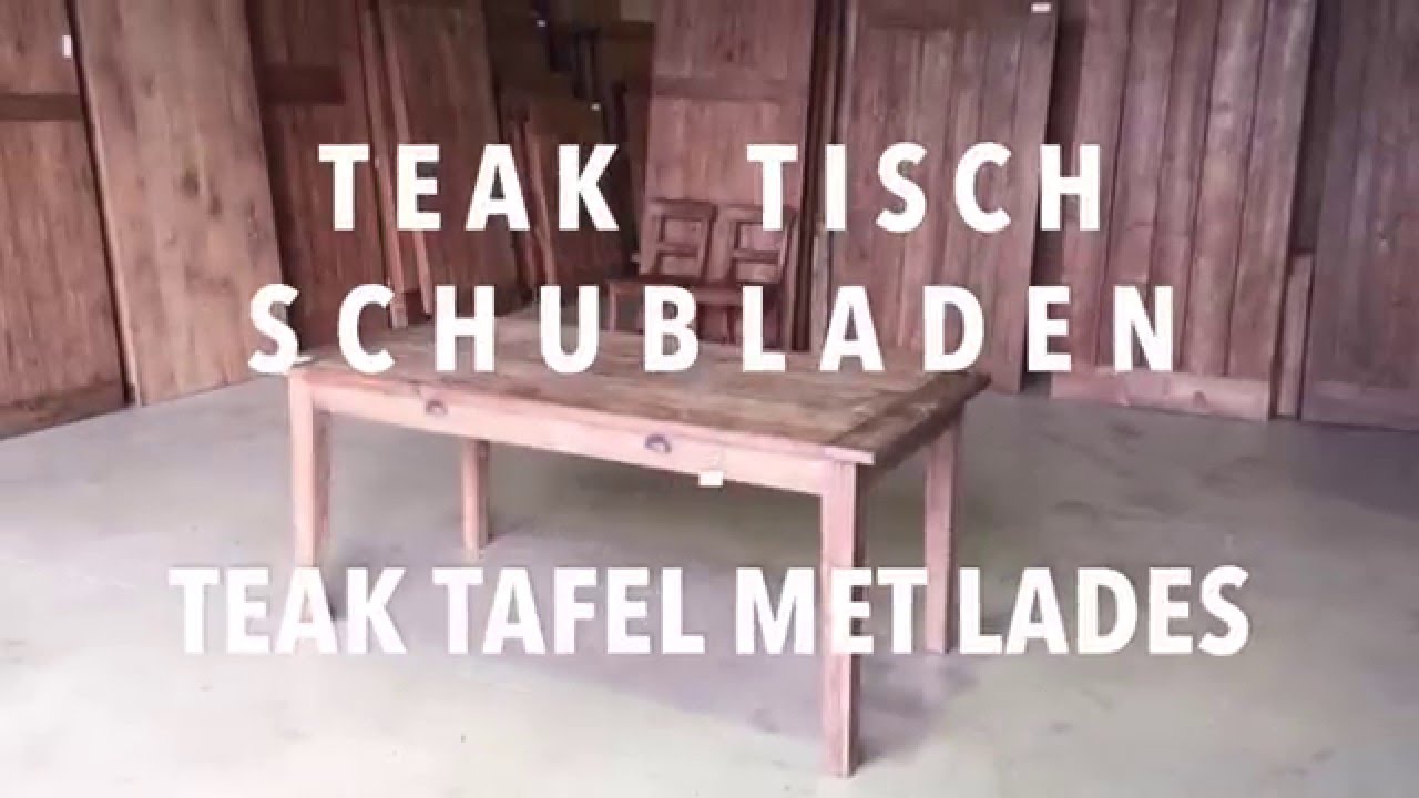 Teak Tisch Schubladen | Teak tafel lades
