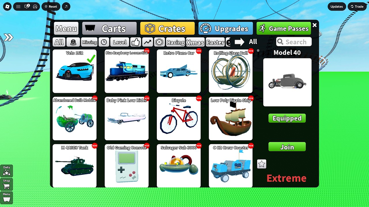 Create a Cart Ride! Friday Update! New Carts, Cart Rides and New Lobby!
