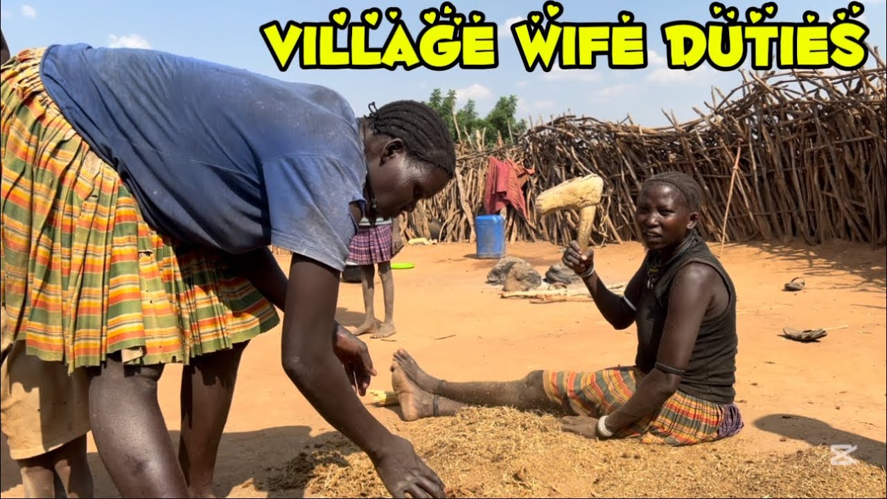 Rural Uganda: A Housewife's Daily Routine in karamoja ​⁠@CHIGOAH