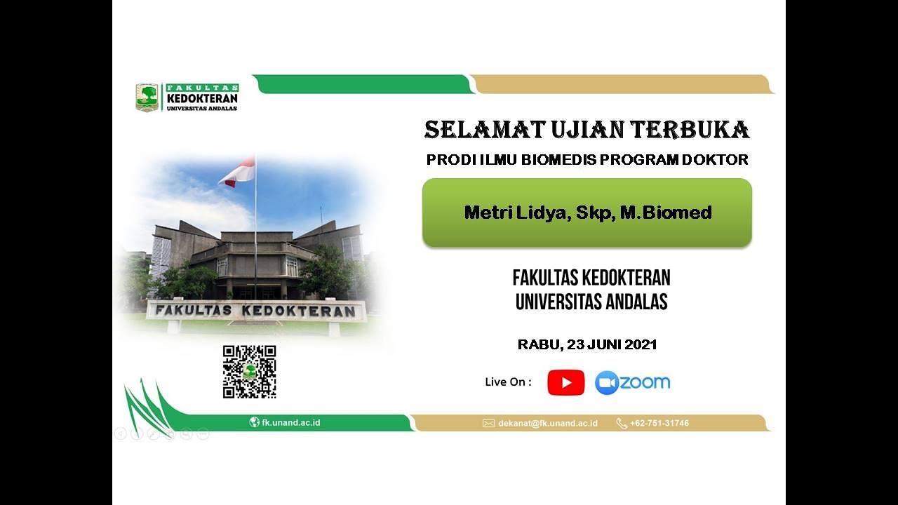 Ujian Terbuka Promosi Doktor Prodi Ilmu Biomedis 