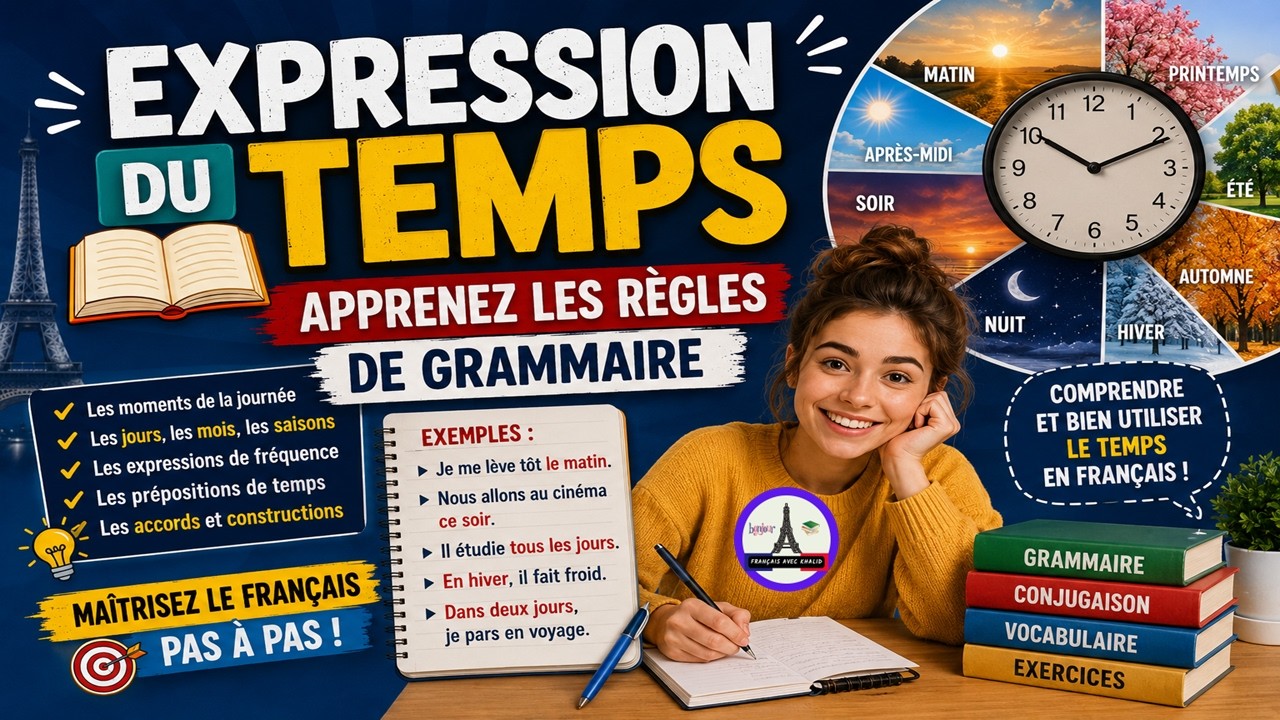 Expression du Temps 📚✍ Apprenez les Règles de Grammaire قواعد اللغة الفرنسية