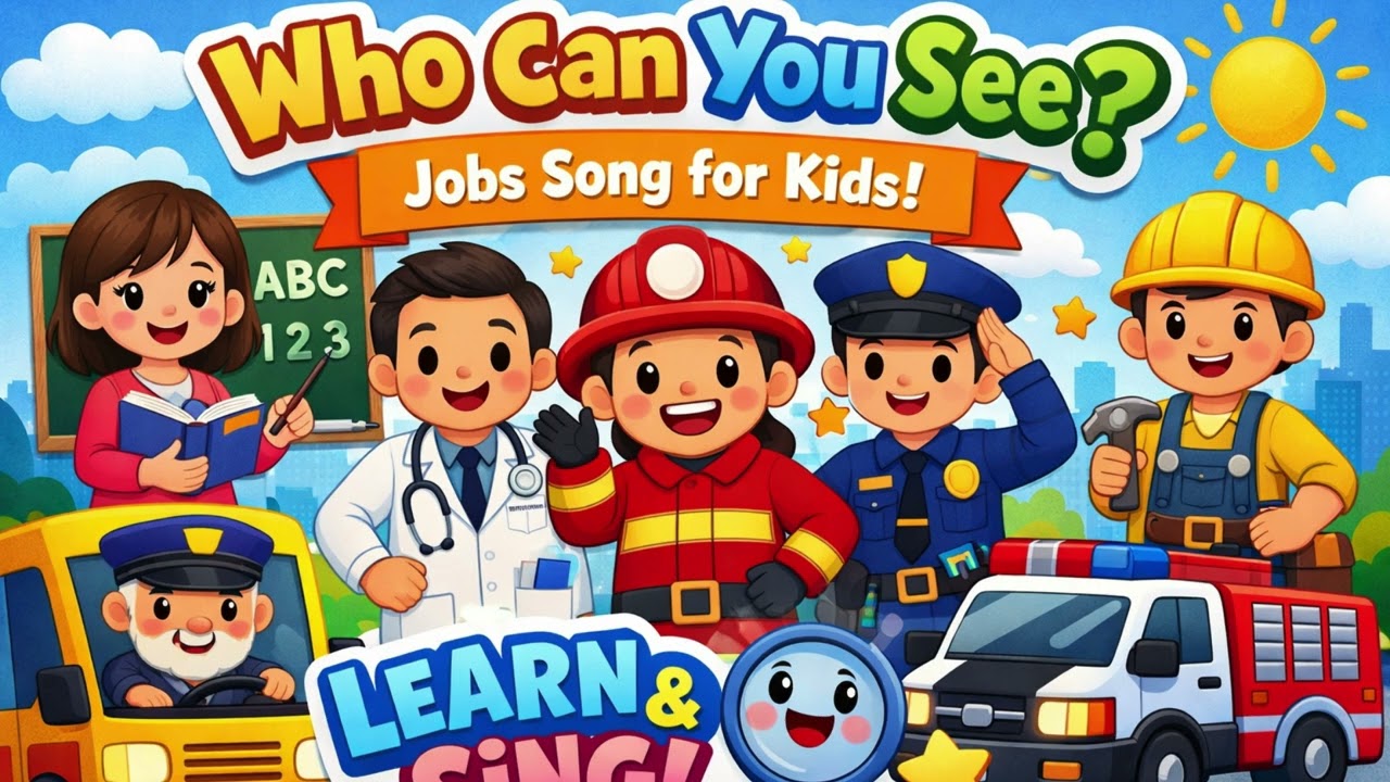 Latest Fun Learning Songs for Kids 2026 | Who Can You See? 👩‍⚕️👨‍🏫
